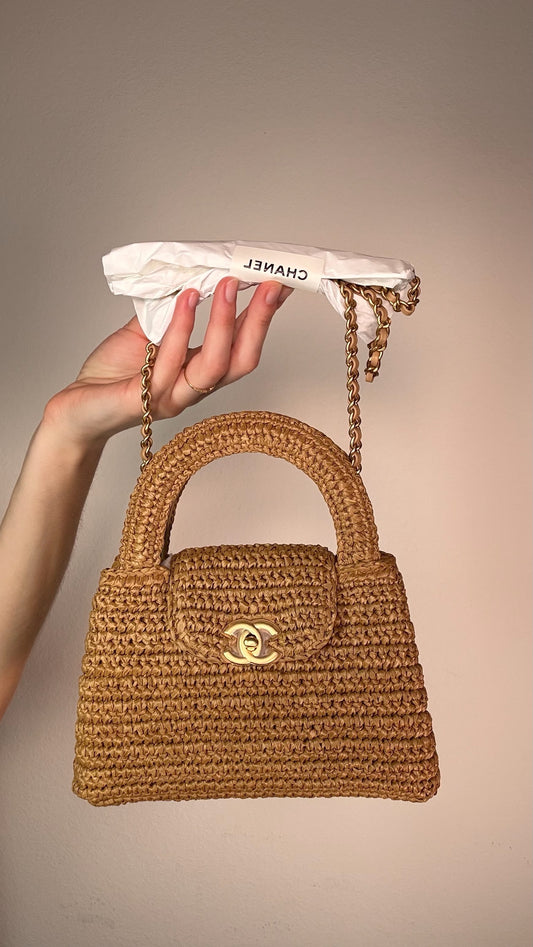 Chanel Kelly Raffia Bag