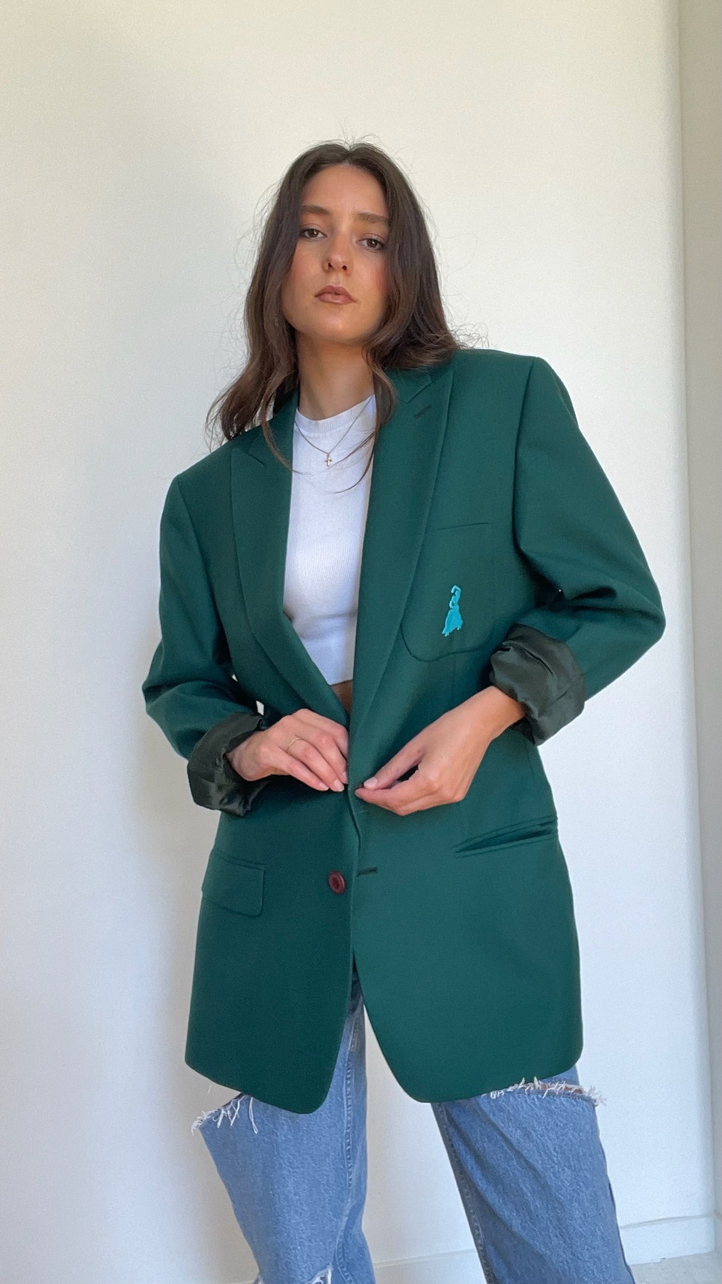 Green Vintage Blazer - S
