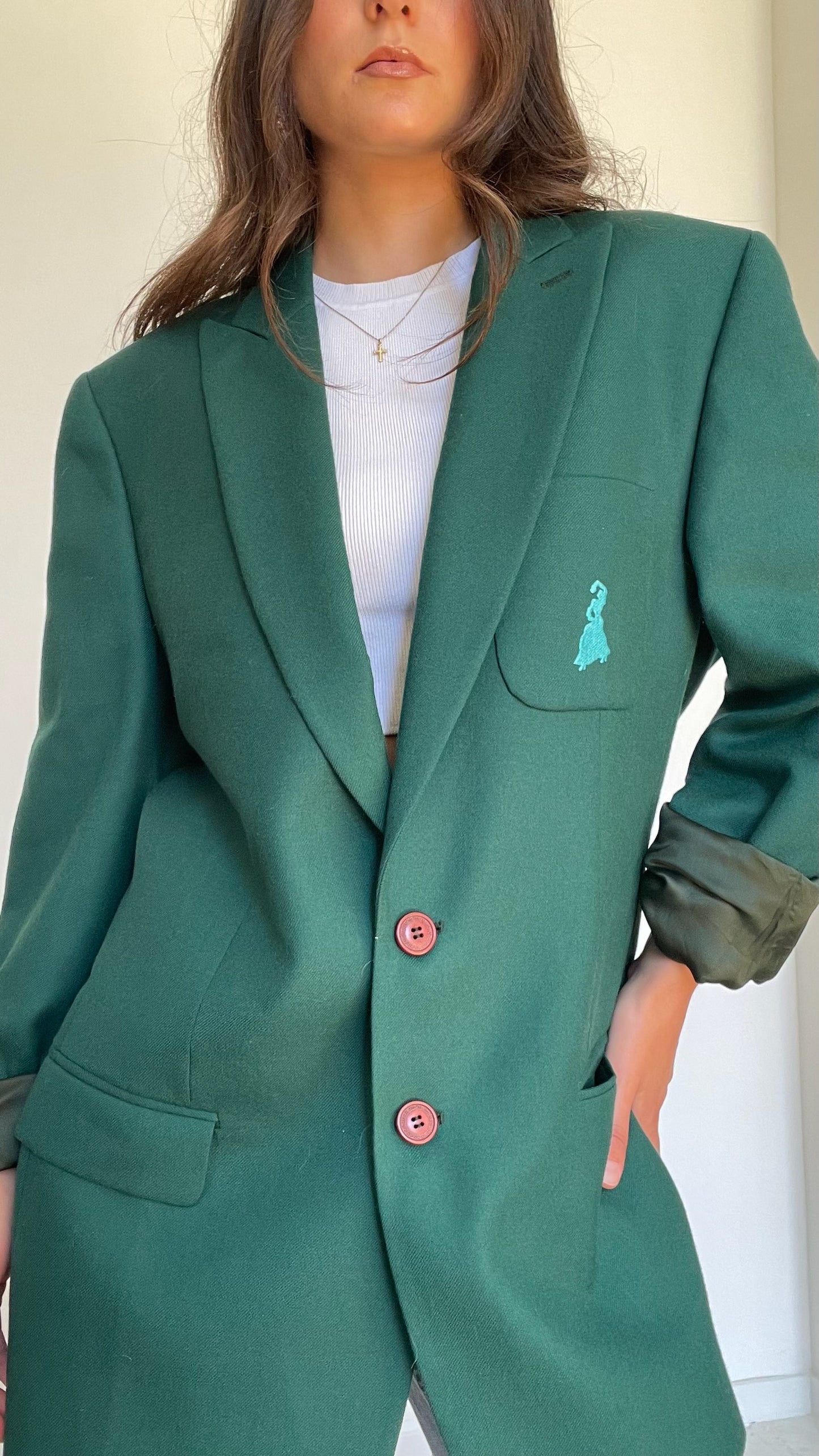 Green Vintage Blazer - S
