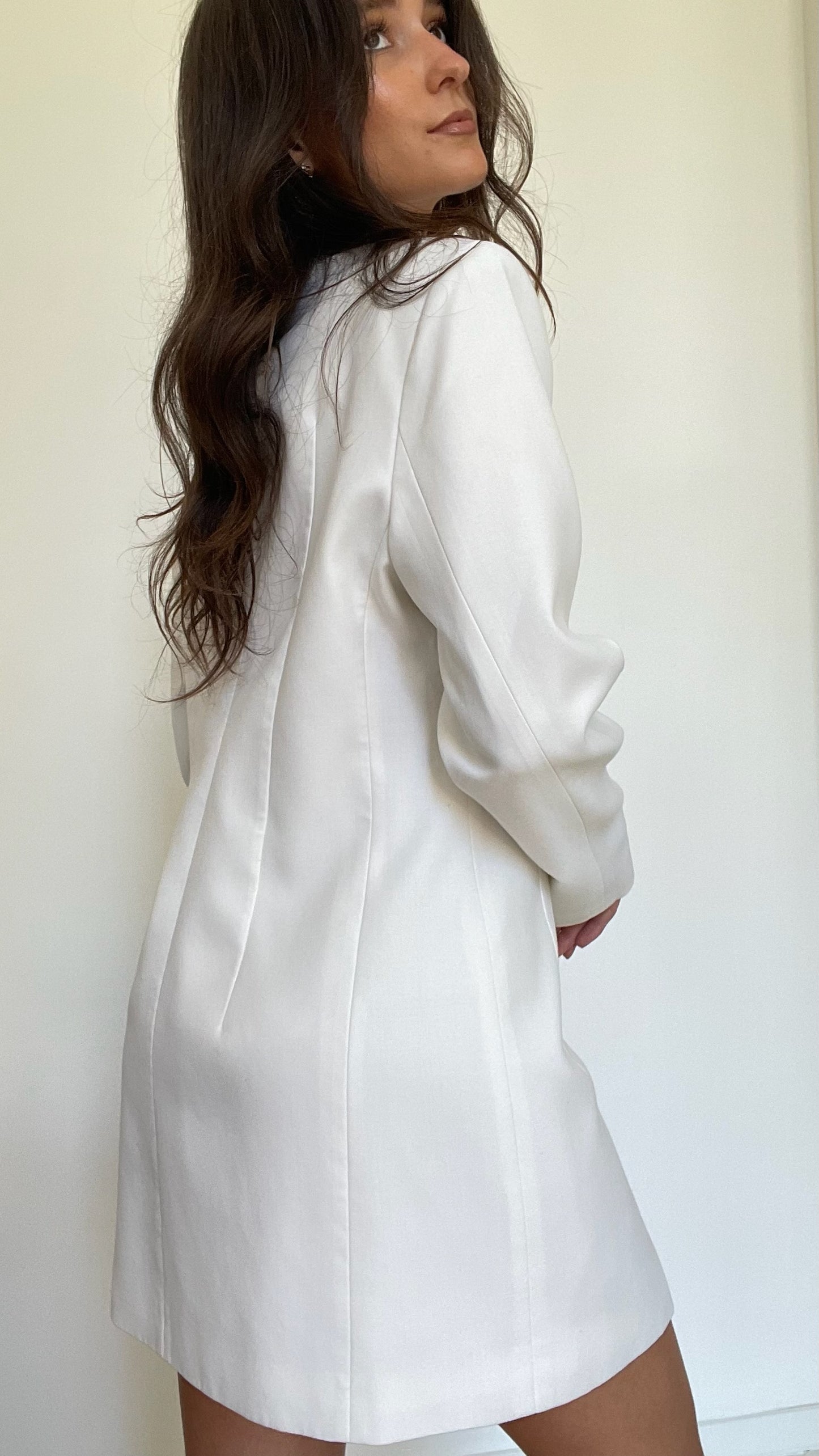 White Blazer w/Crystals - 6