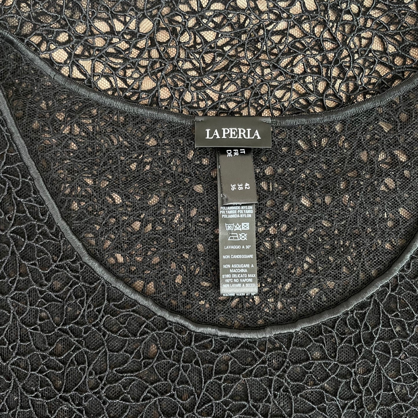 Geometric Lace Top - L