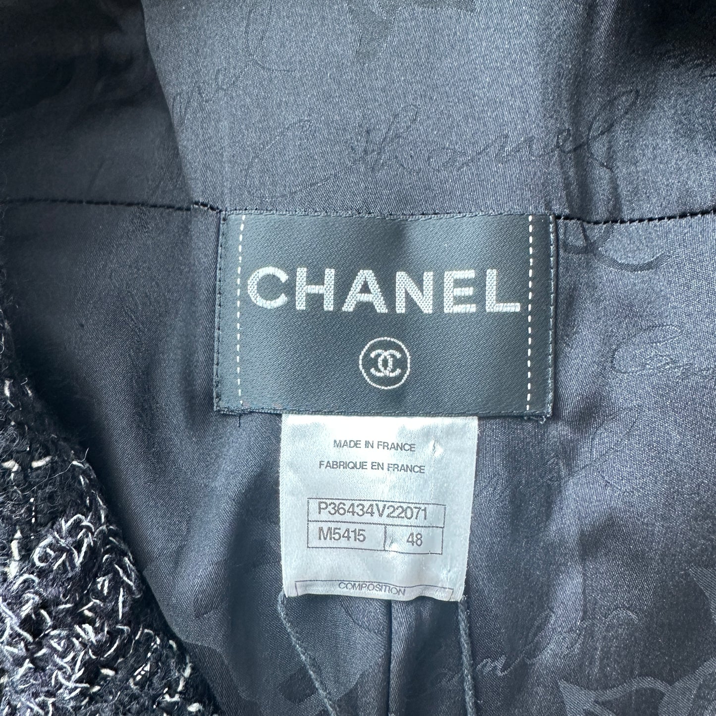 Tweed Logo Jacket - L
