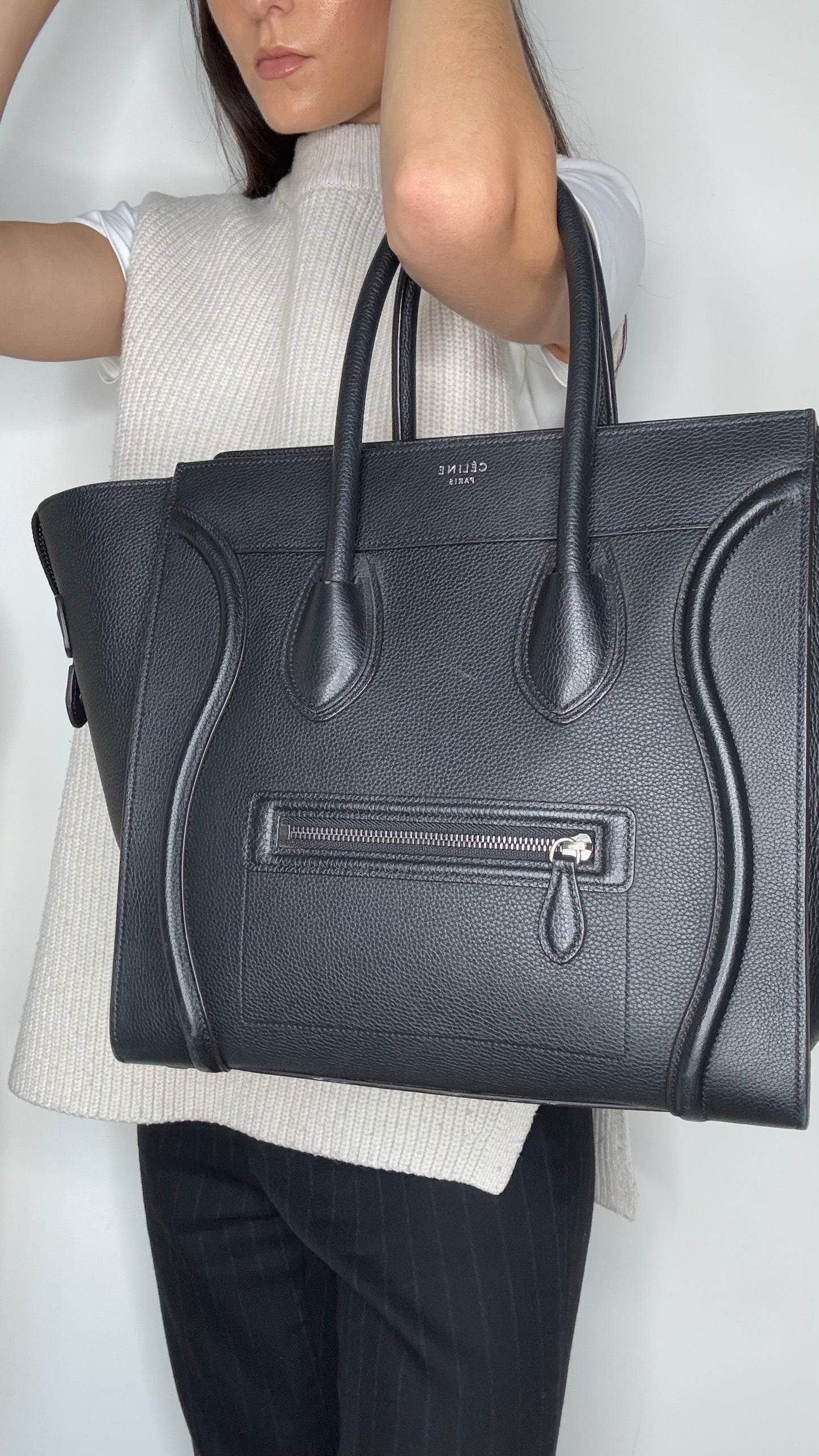 Black Mini Luggage Tote
