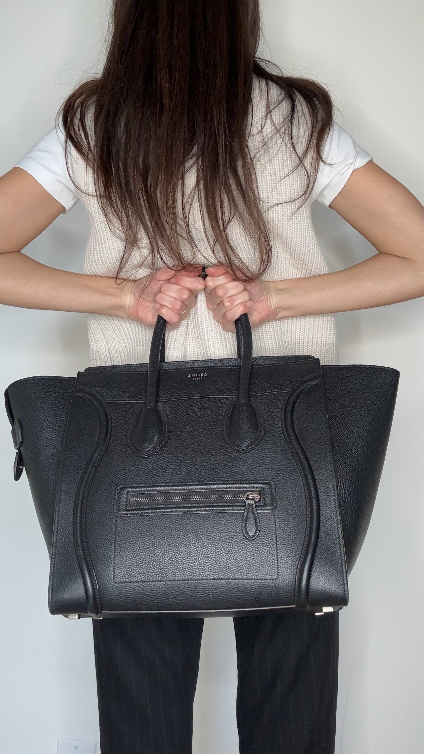 Black Mini Luggage Tote