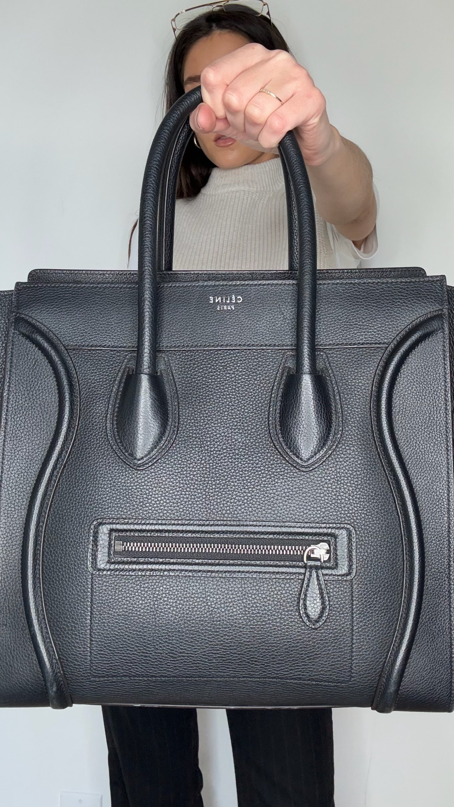 Black Mini Luggage Tote