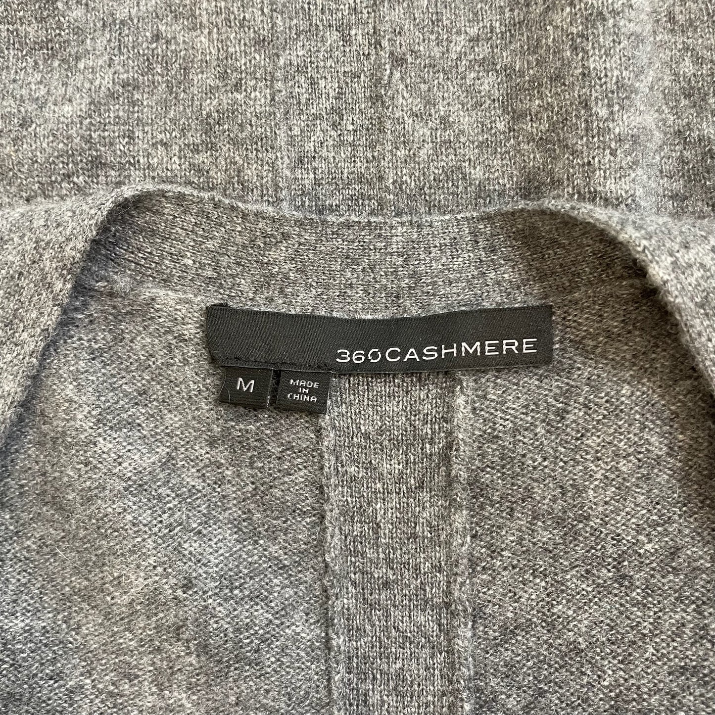 Grey Cashmere Cardigan - M