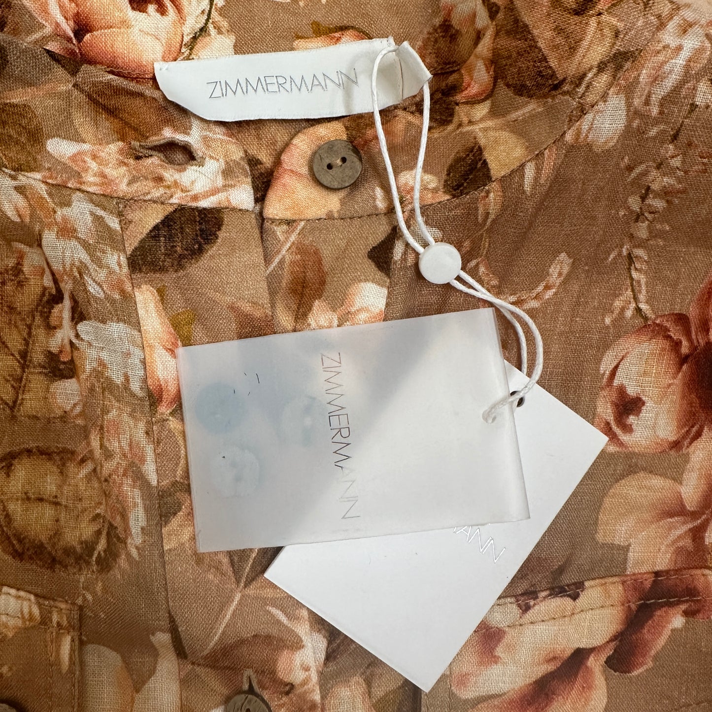 Floral Linen Shirt - S