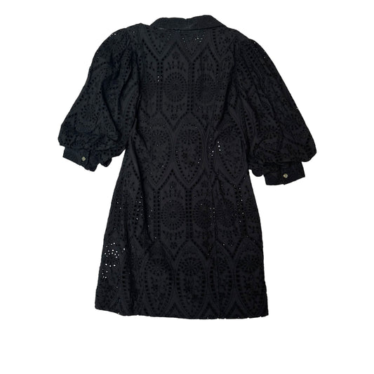 Black Eyelets Dress - S