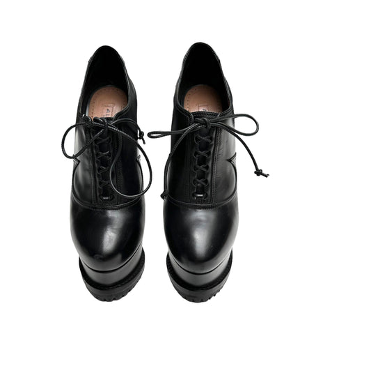 Black Platform Heels - 7