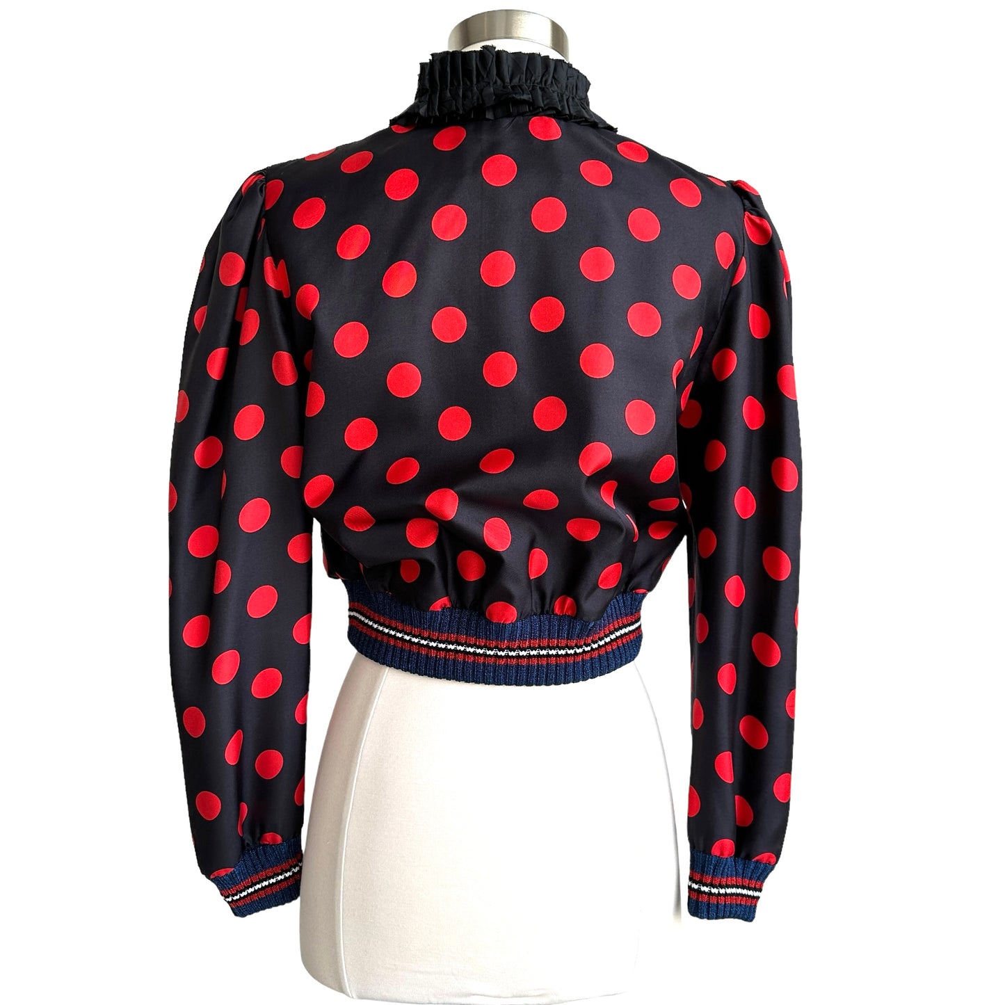 Polka Dot Bomber Jacket - M