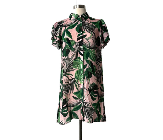 Floral Pink Dress - M