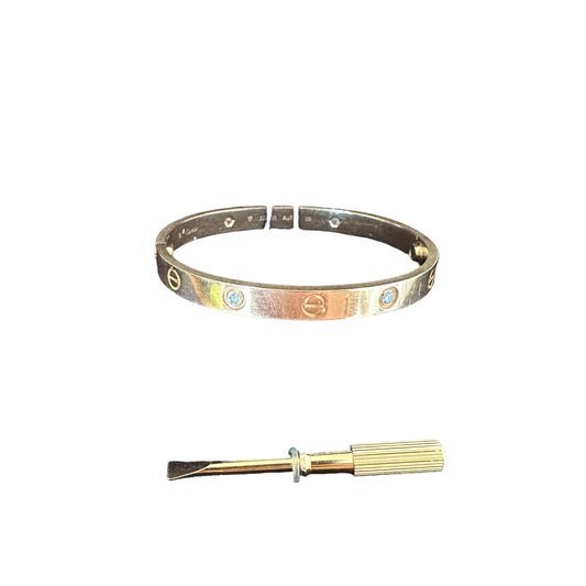 LOVE Bracelet 4 Diamonds - 17