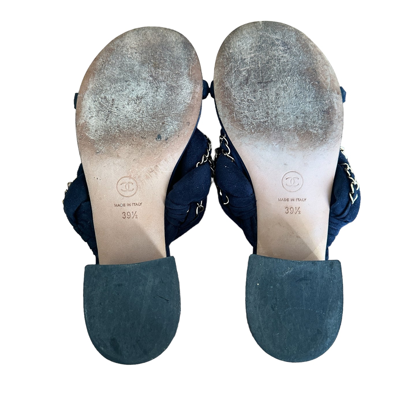 Blue Chained Sandals - 9.5