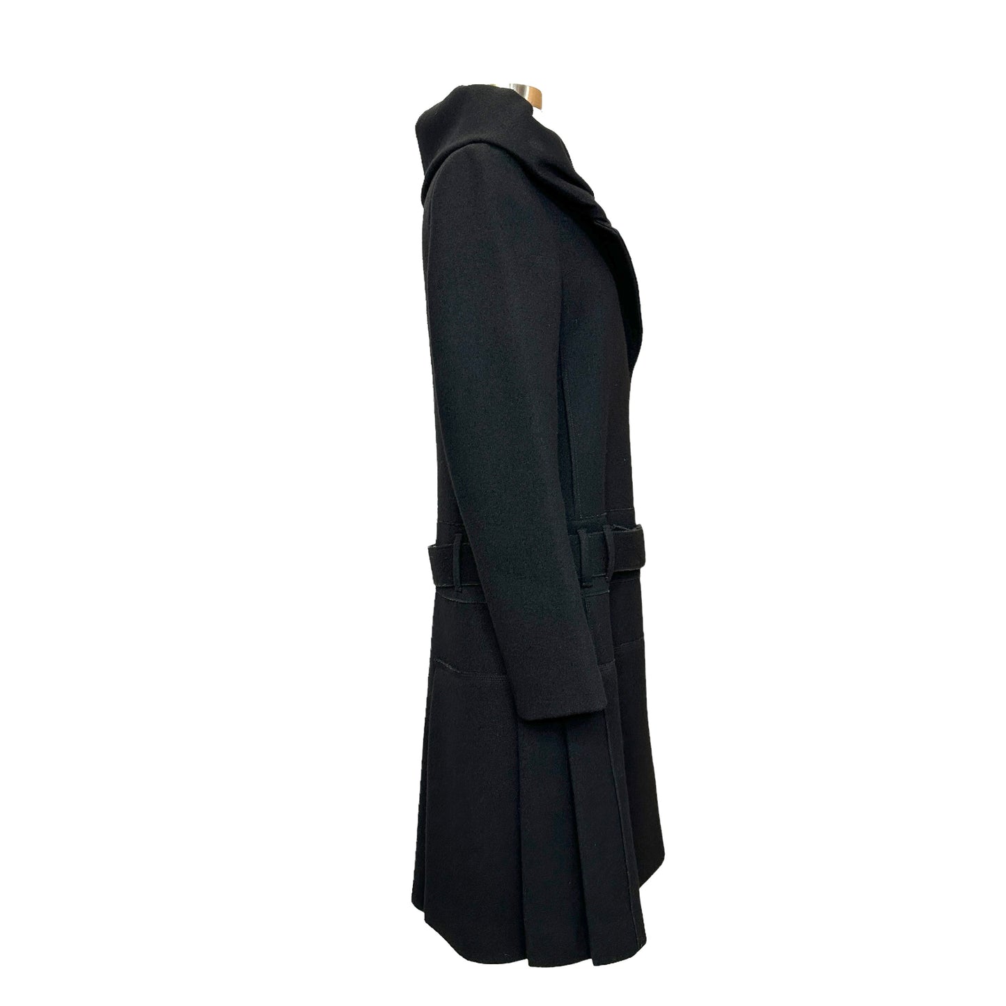Black Wool Coat - M