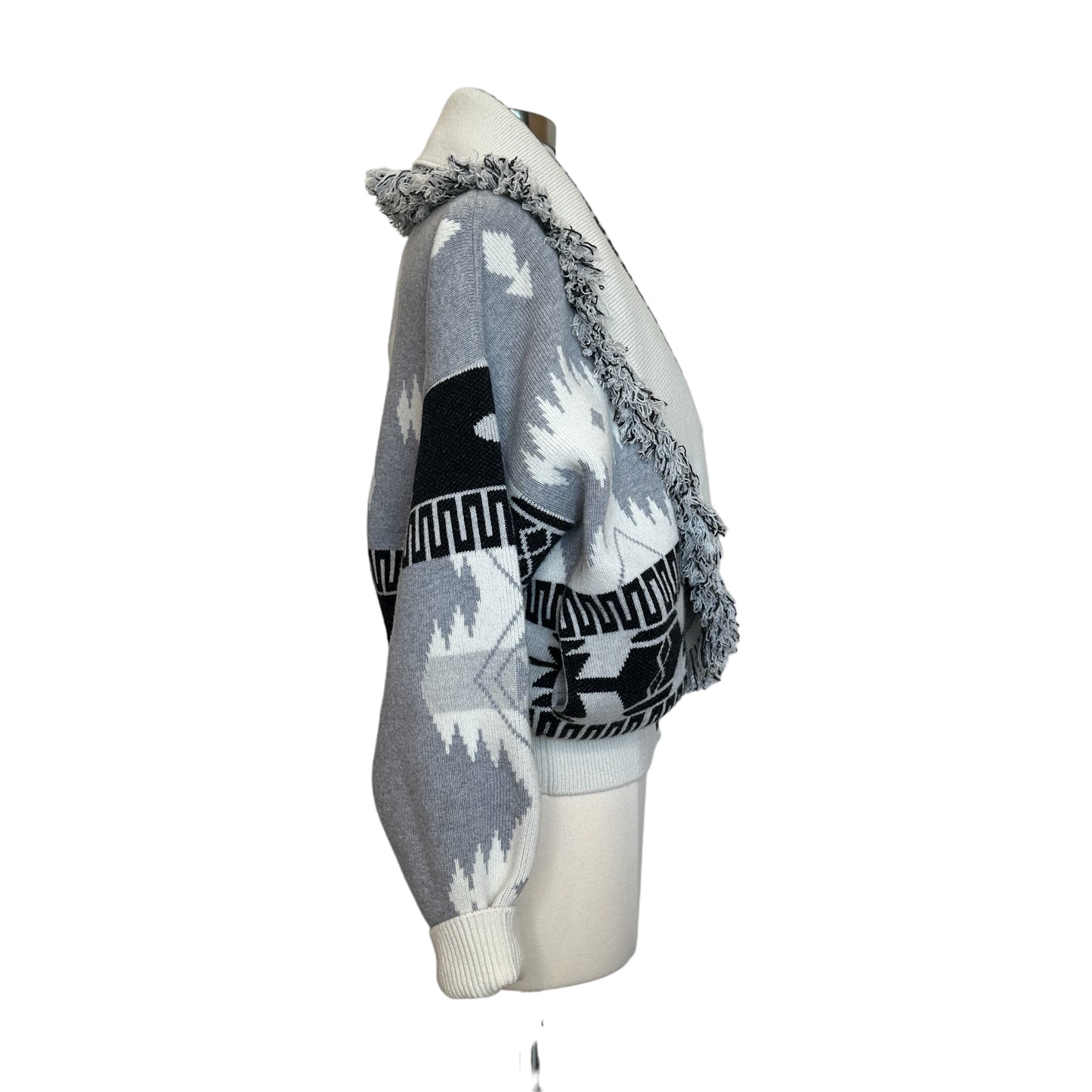 Black & Grey Cardigan - M
