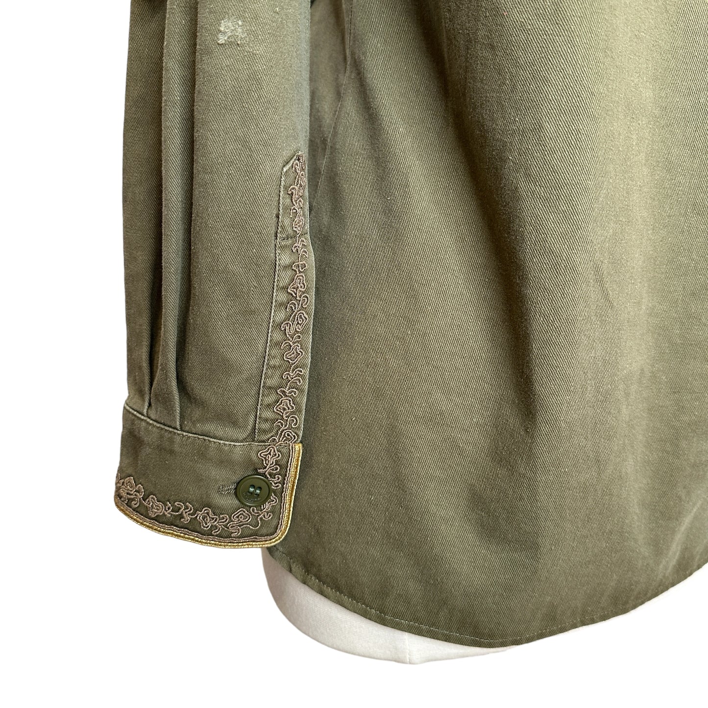 Kaki Logo Utility Jacket - XS