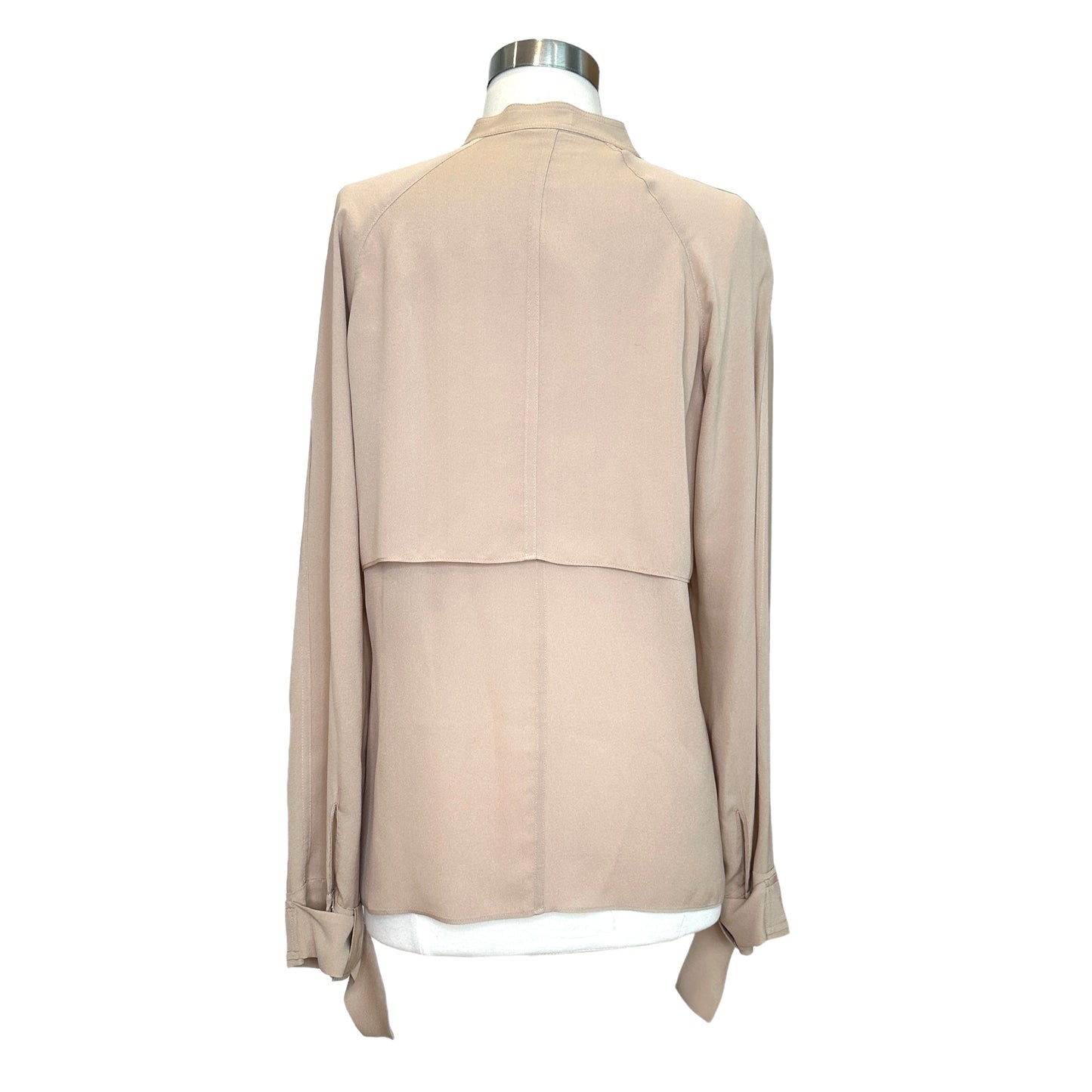 Beige Silk Shirt - M
