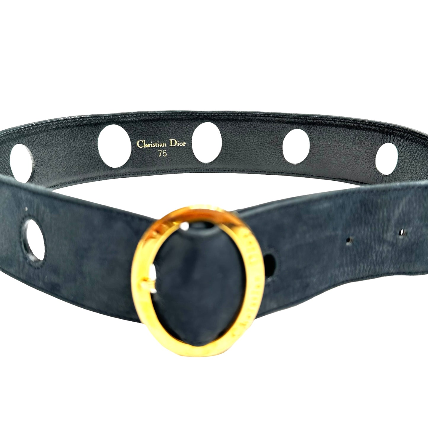 Vintage Suede Belt - 75