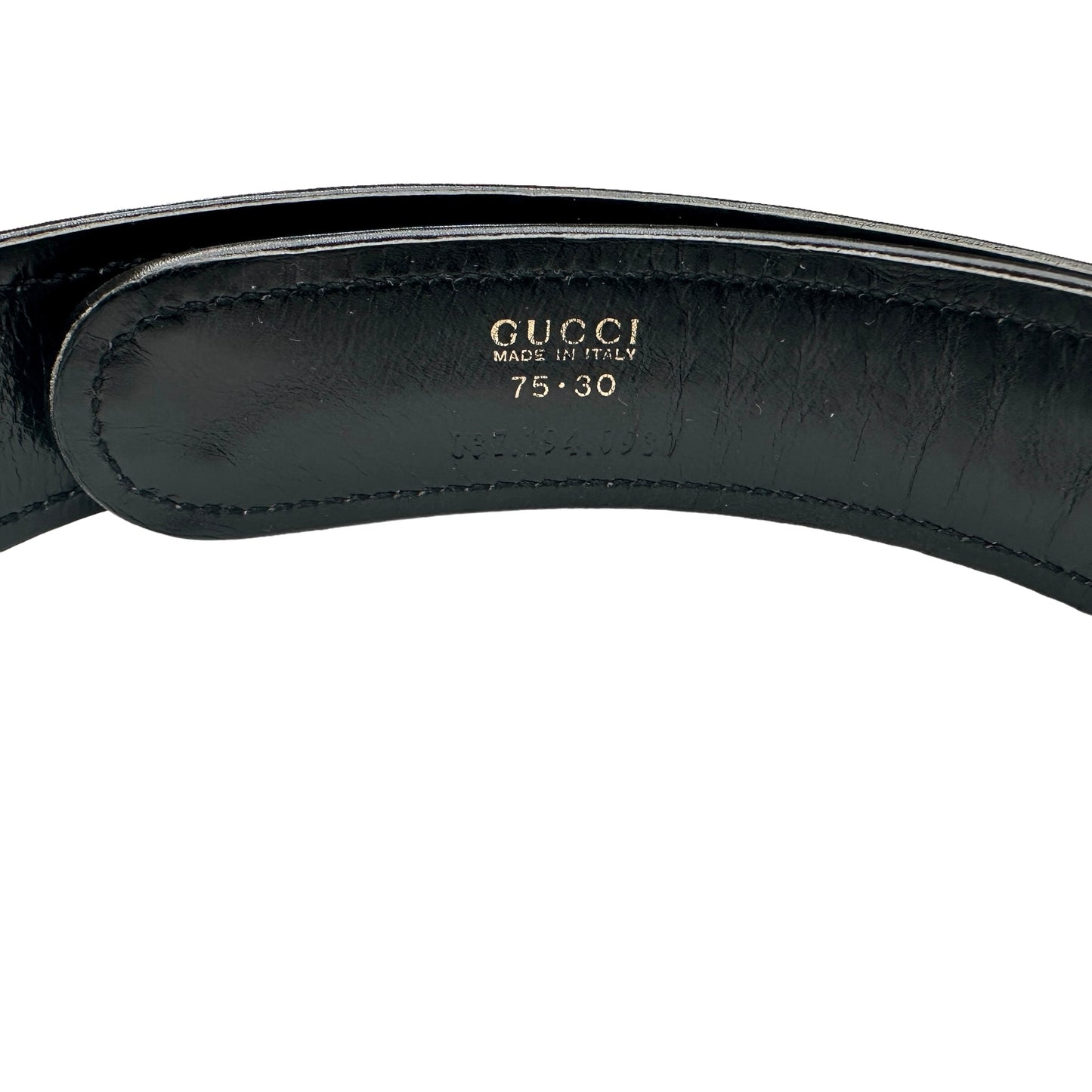 Black Pony Hair Belt - 75