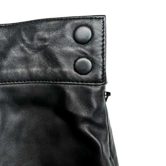 G. Label Black Leather Long Skirt - 4