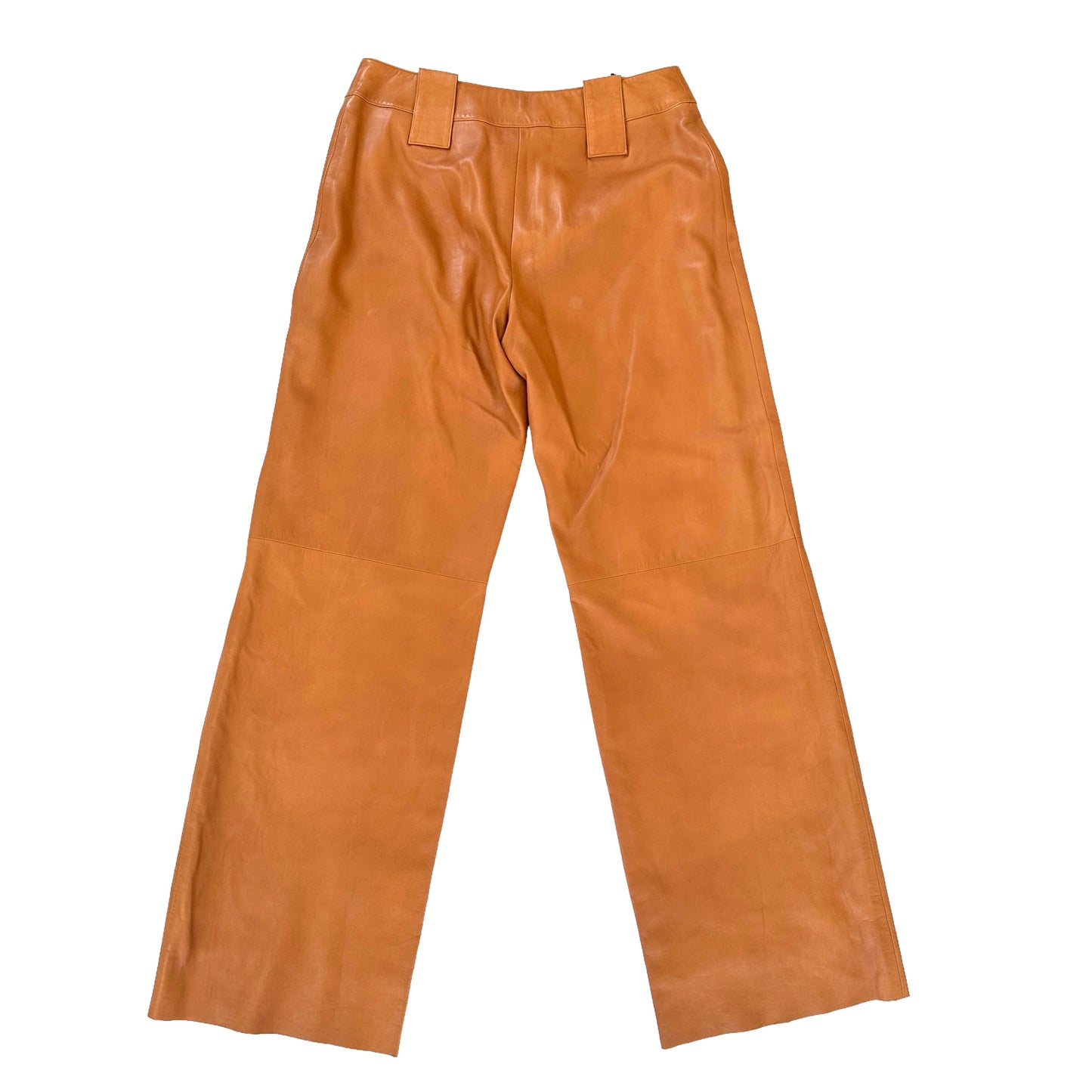 Tobacco Leather Biker Suit - M