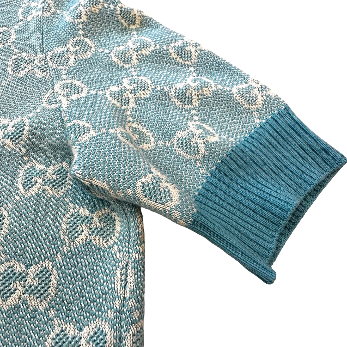 Turquoise Monogram Top - L