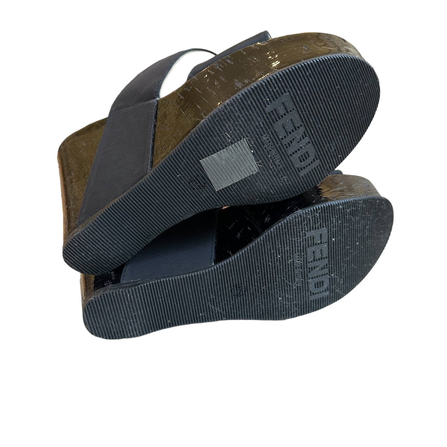 Black Platform Mules - 7.5