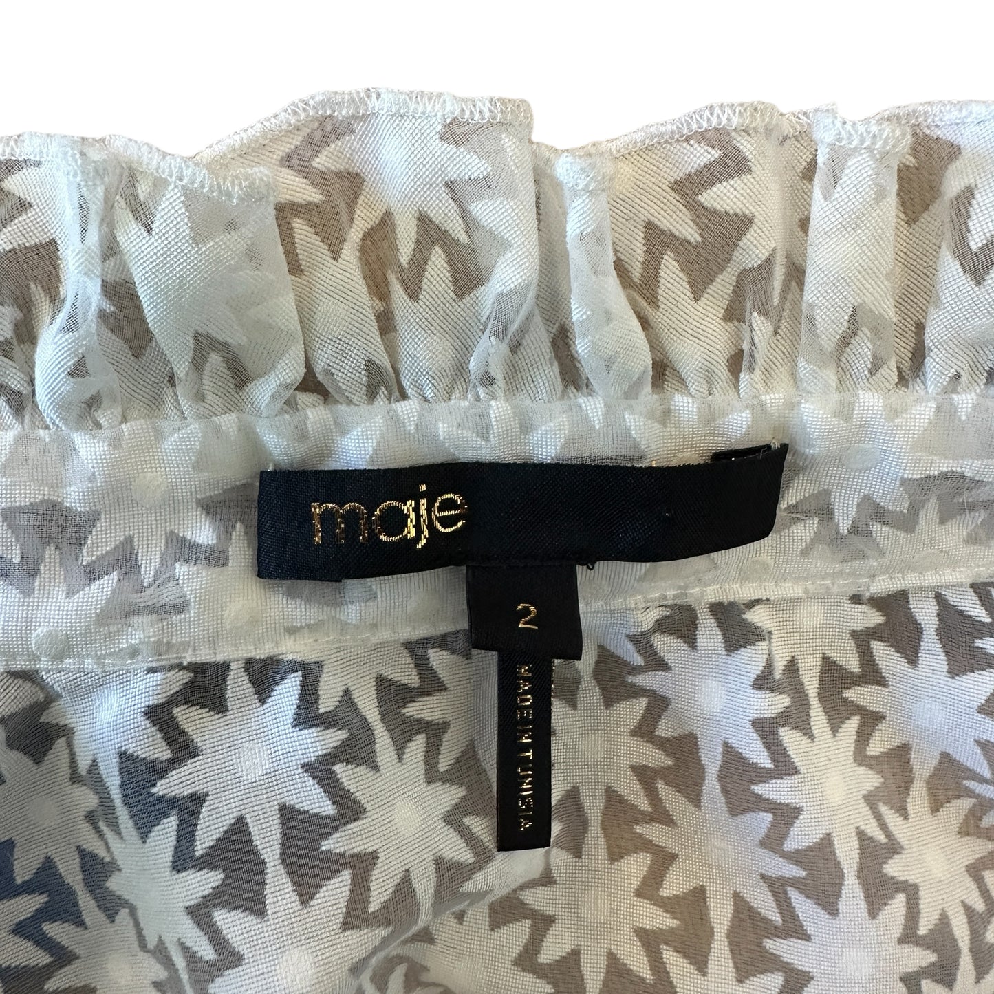 White Floral Shirt - M