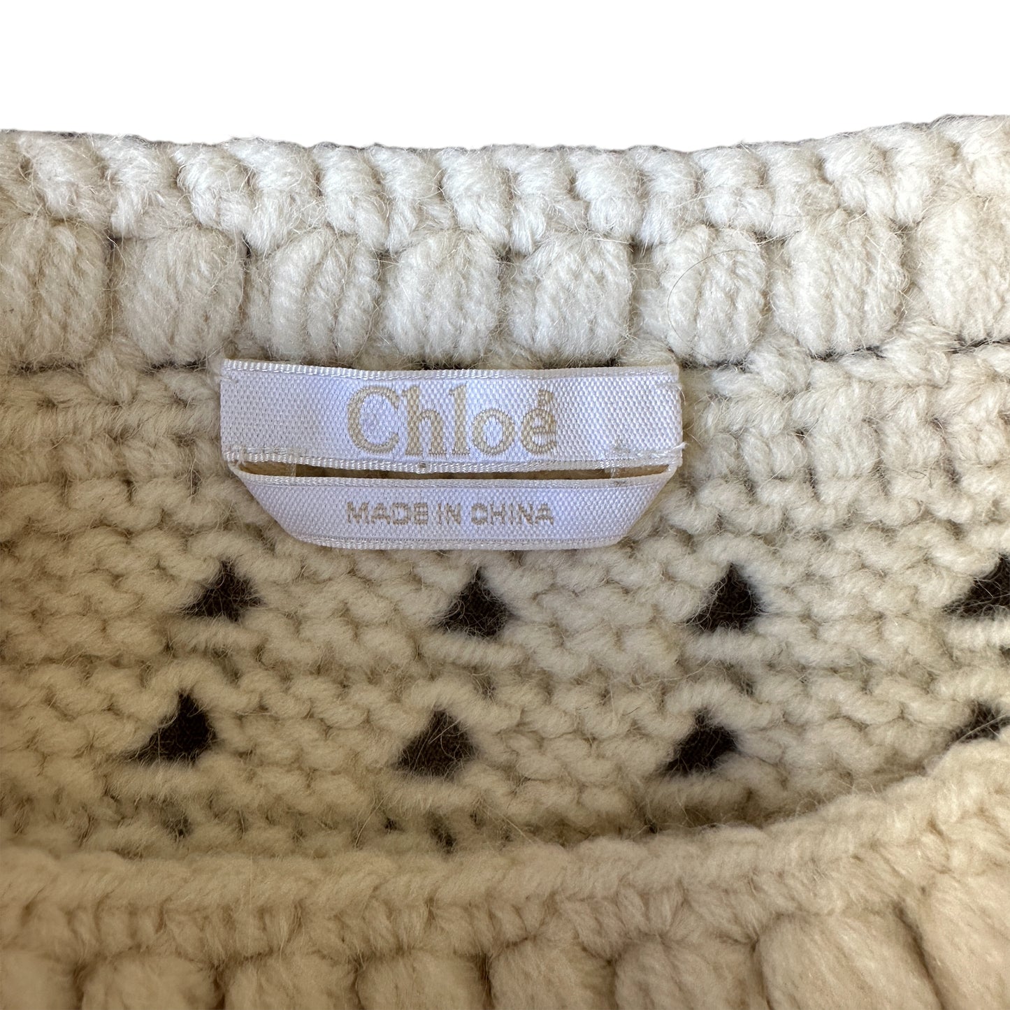 Beige Knits Sweater - S