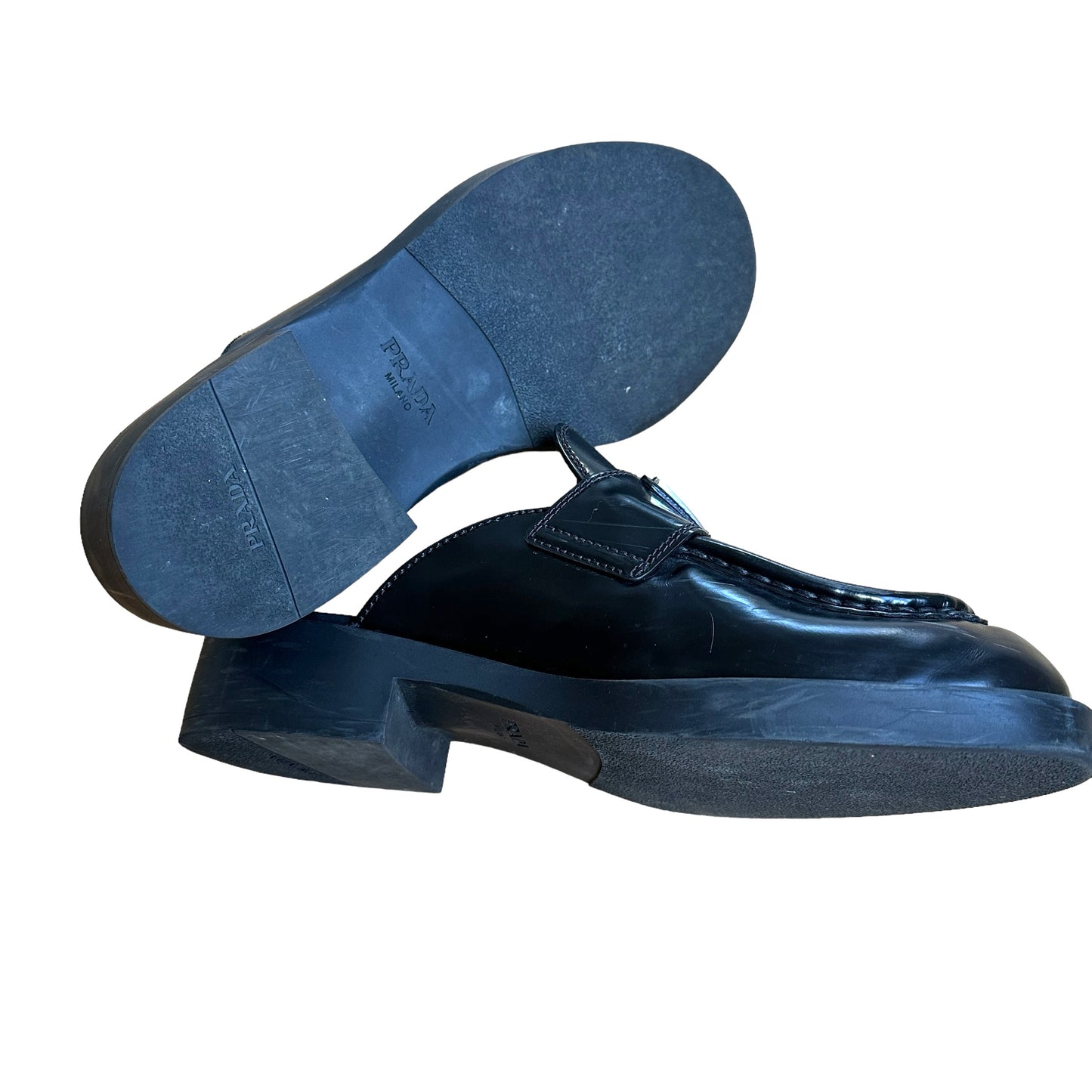 Black Chunky Mules - 7.5