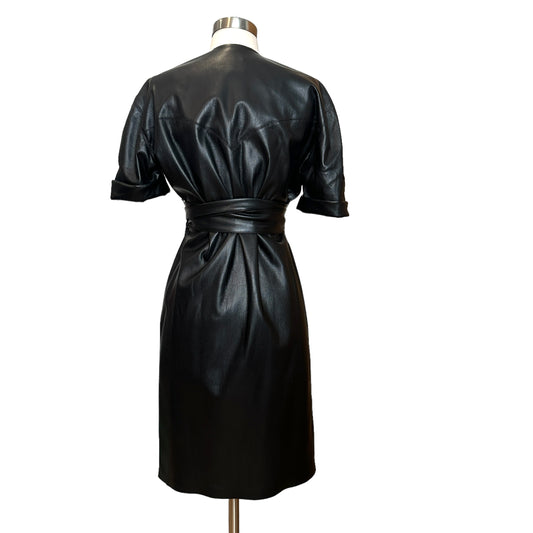 Faux-Leather Dress - XS