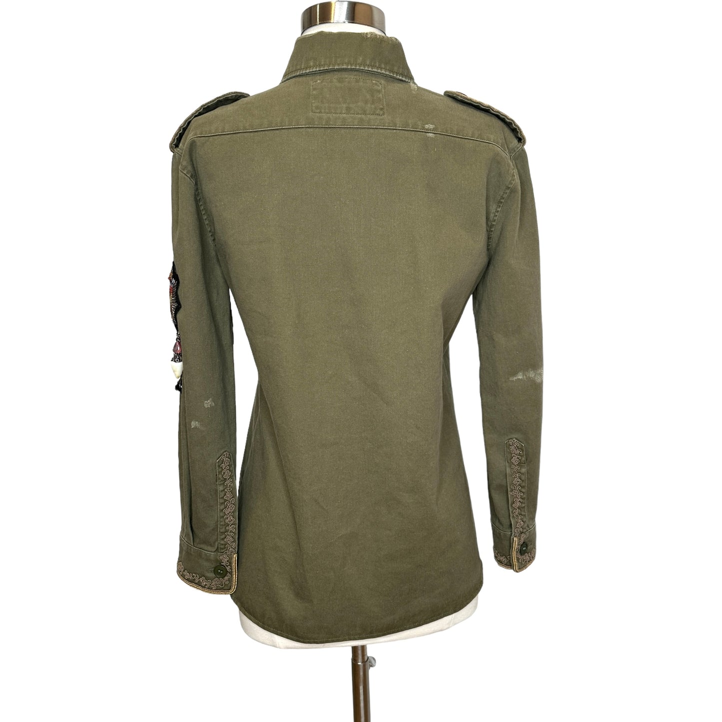 Kaki Logo Utility Jacket - XS