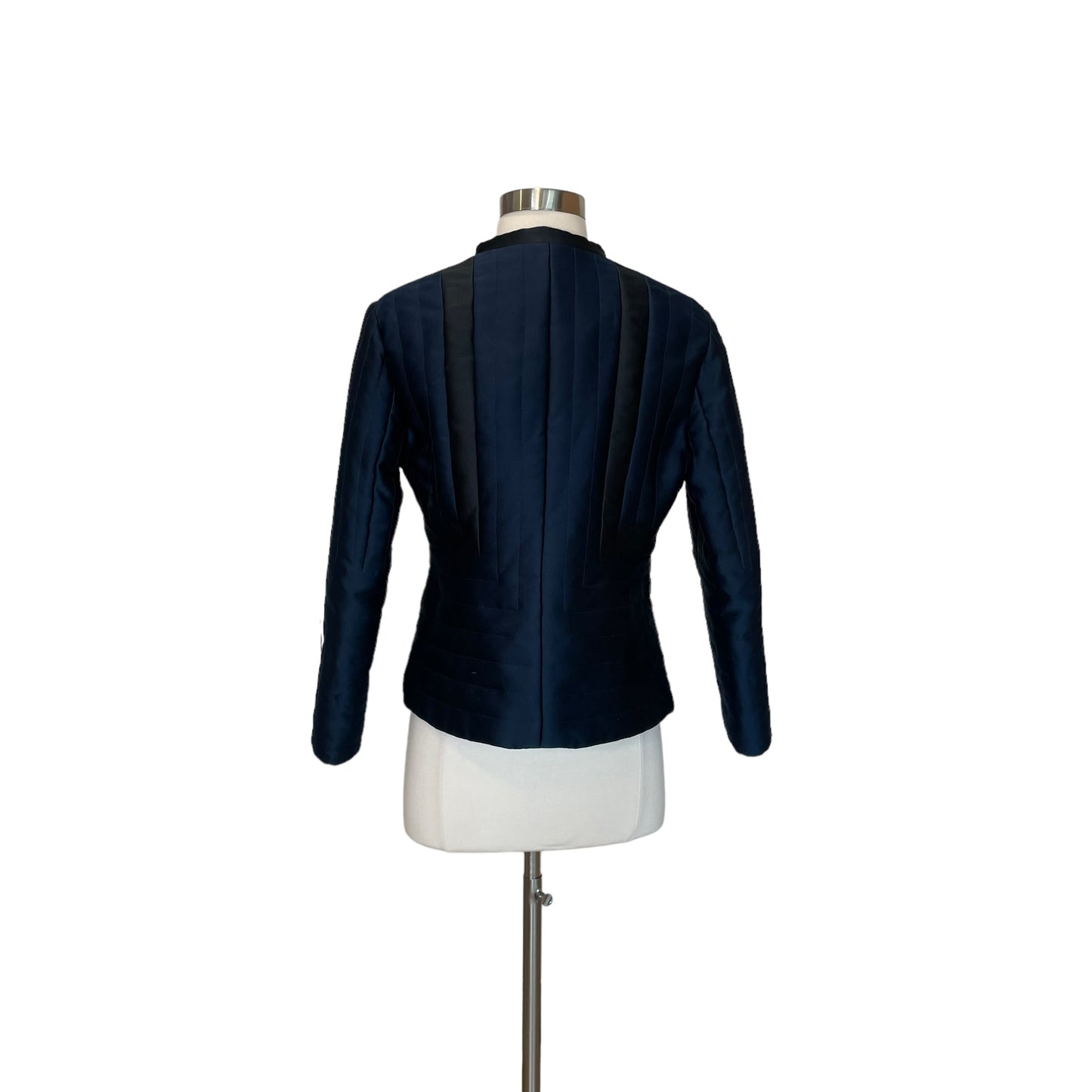 Black and Navy Quilted Jacket - S