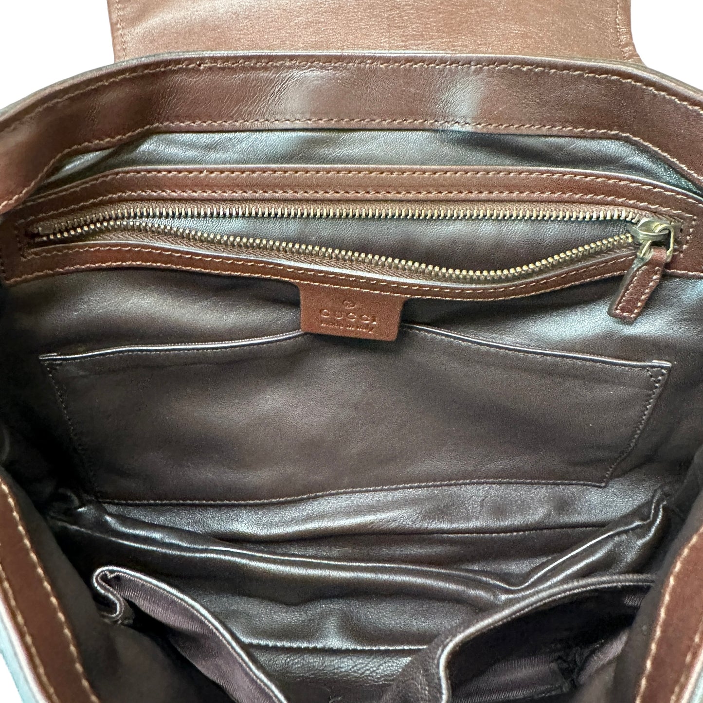 Brown & Gold Python Bag