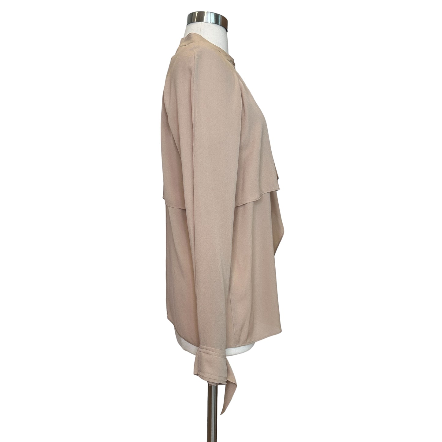 Beige Silk Shirt - M