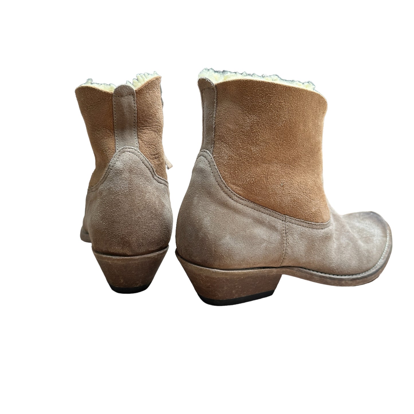 Suede & Shearling Boots - 7