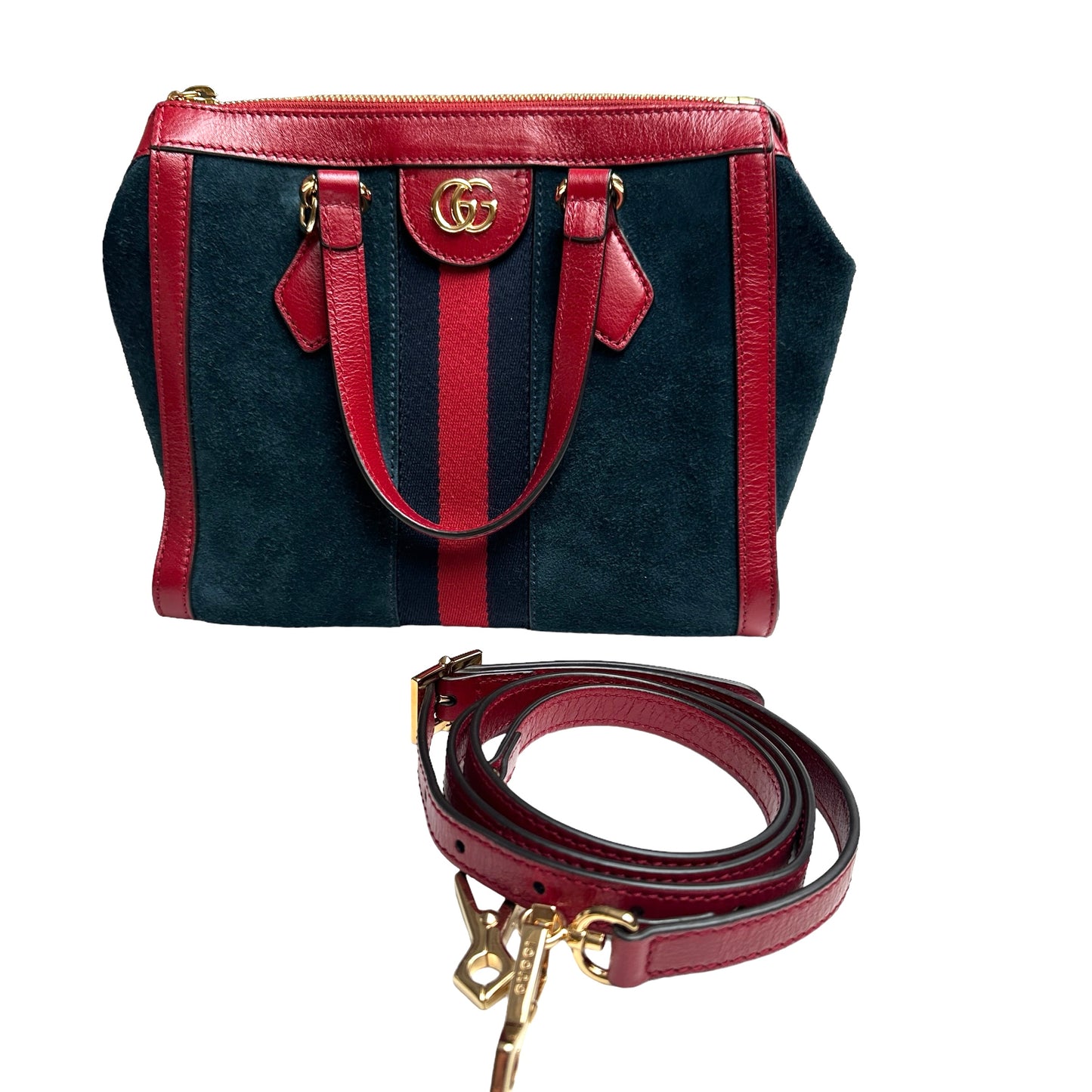 Blue & Red Crossbody Bag