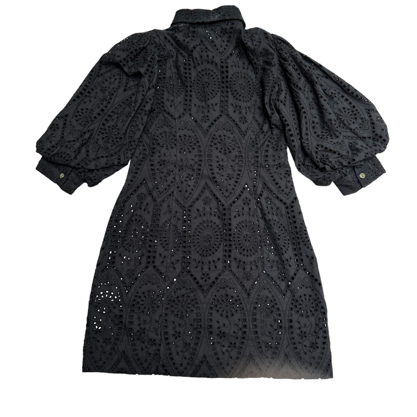 Black Eyelets Dress - S