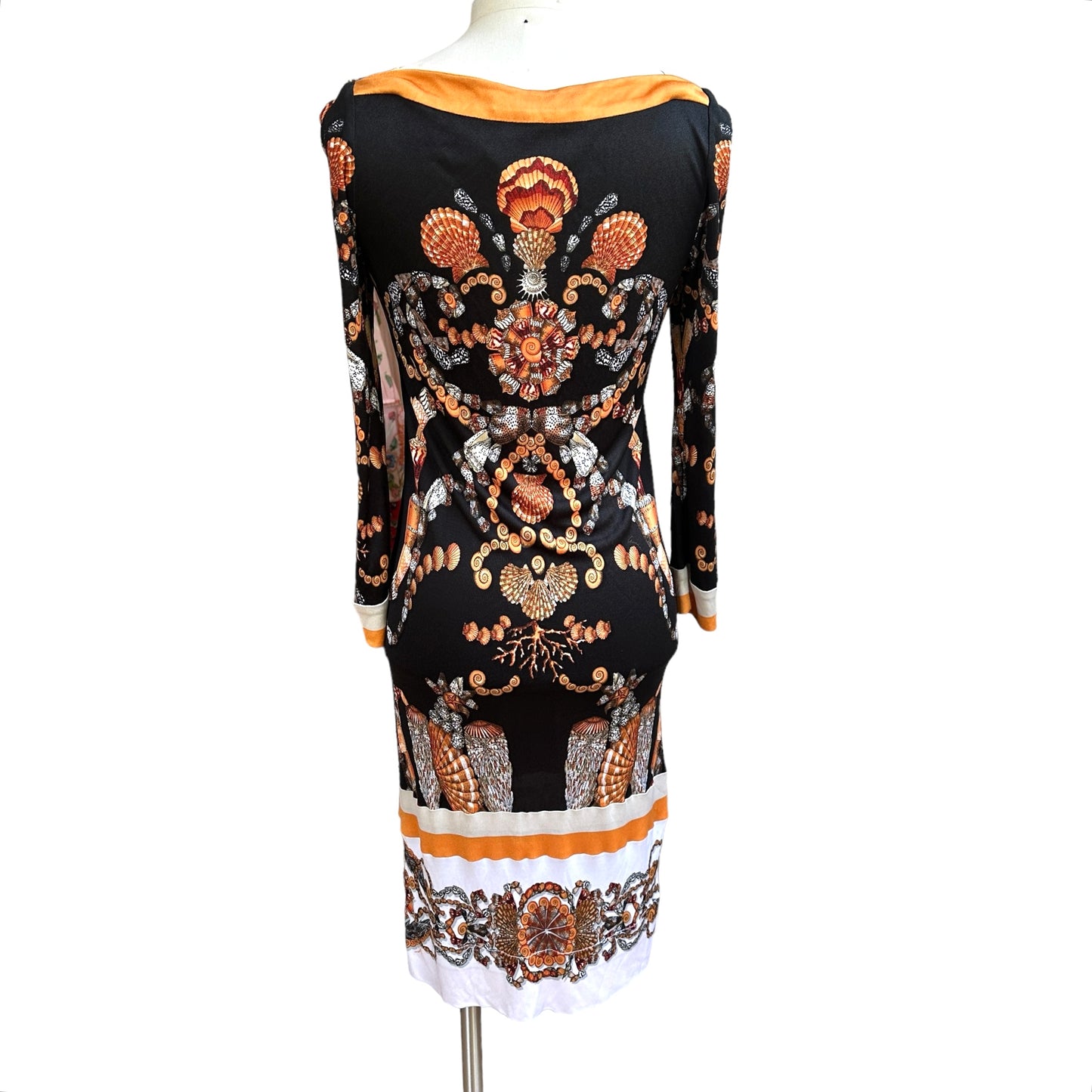 Black Printed Dress - M