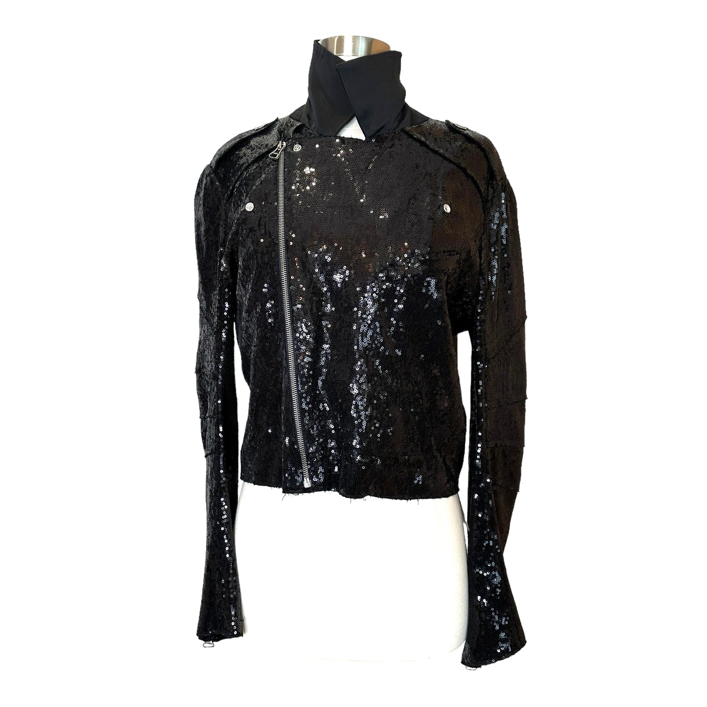 Black Sequin Jacket - M