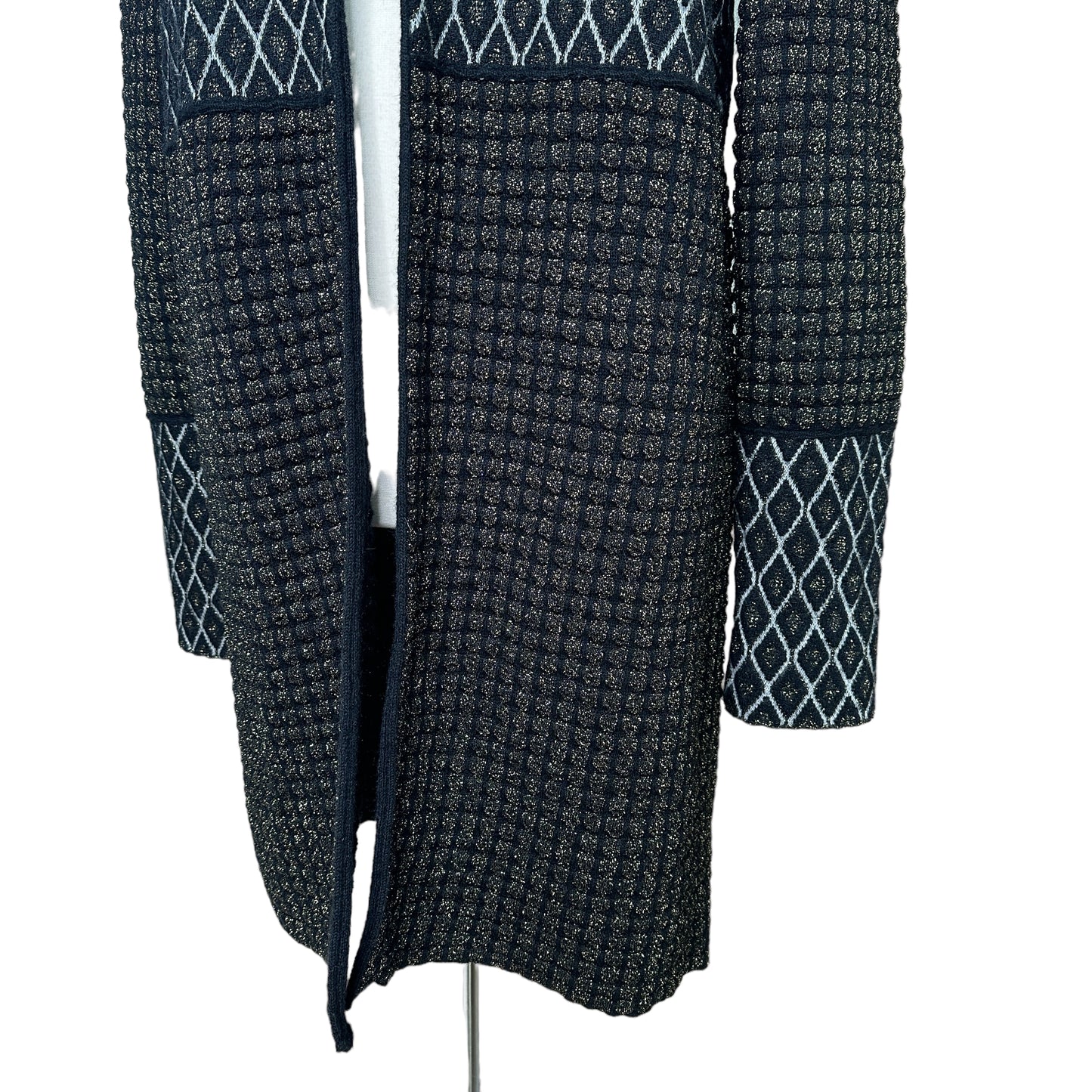 Open Front Sweater - L