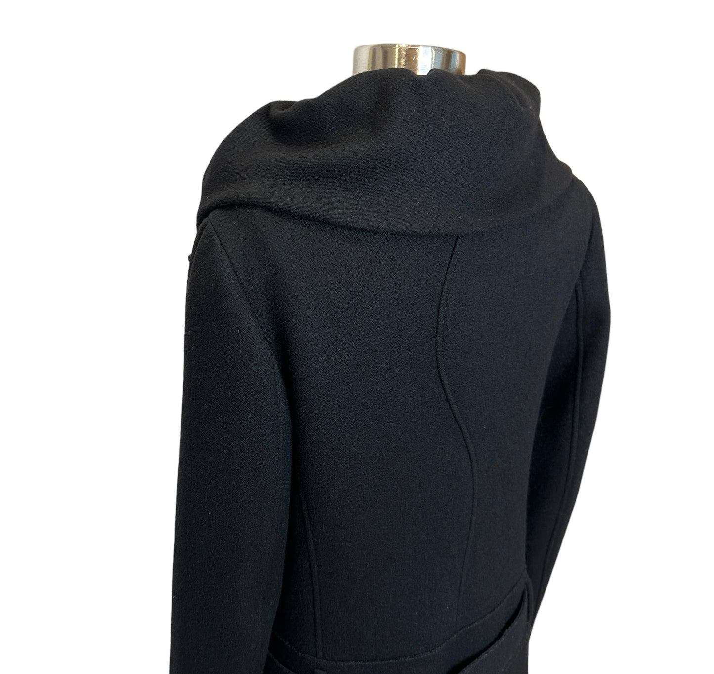 Black Wool Coat - M