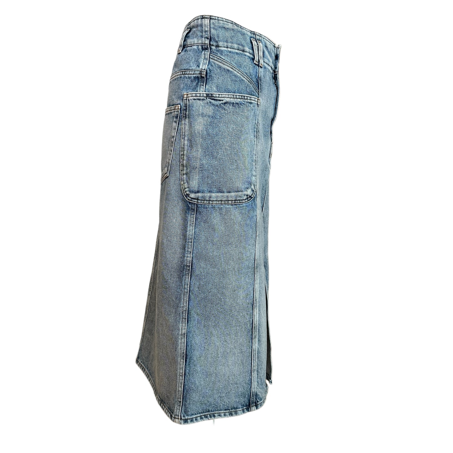 Denim Midi Skirt - S