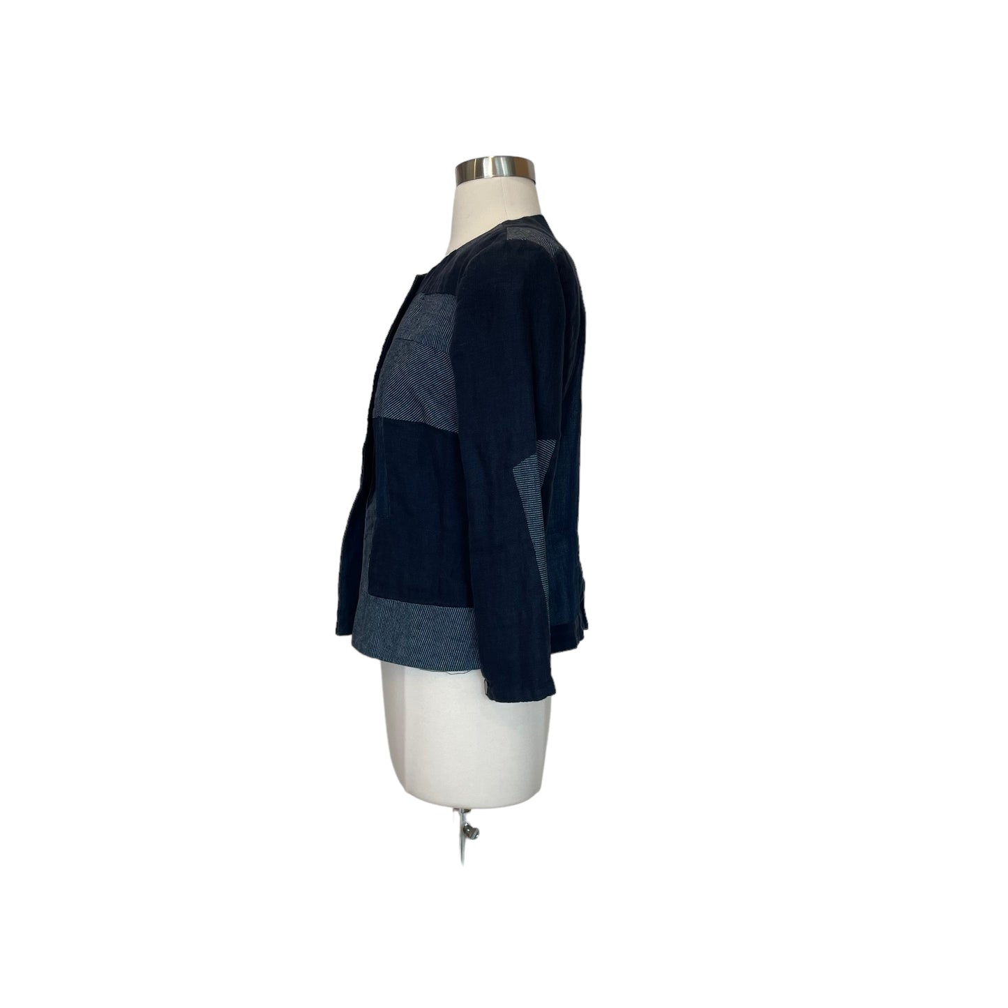 Navy Patchwork Jacket - 40