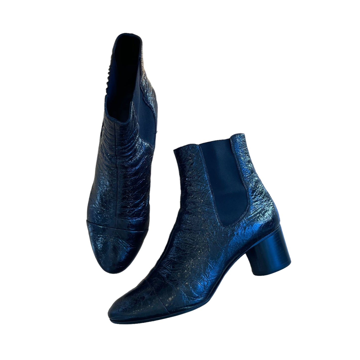 Patent Black Boots - 7.5