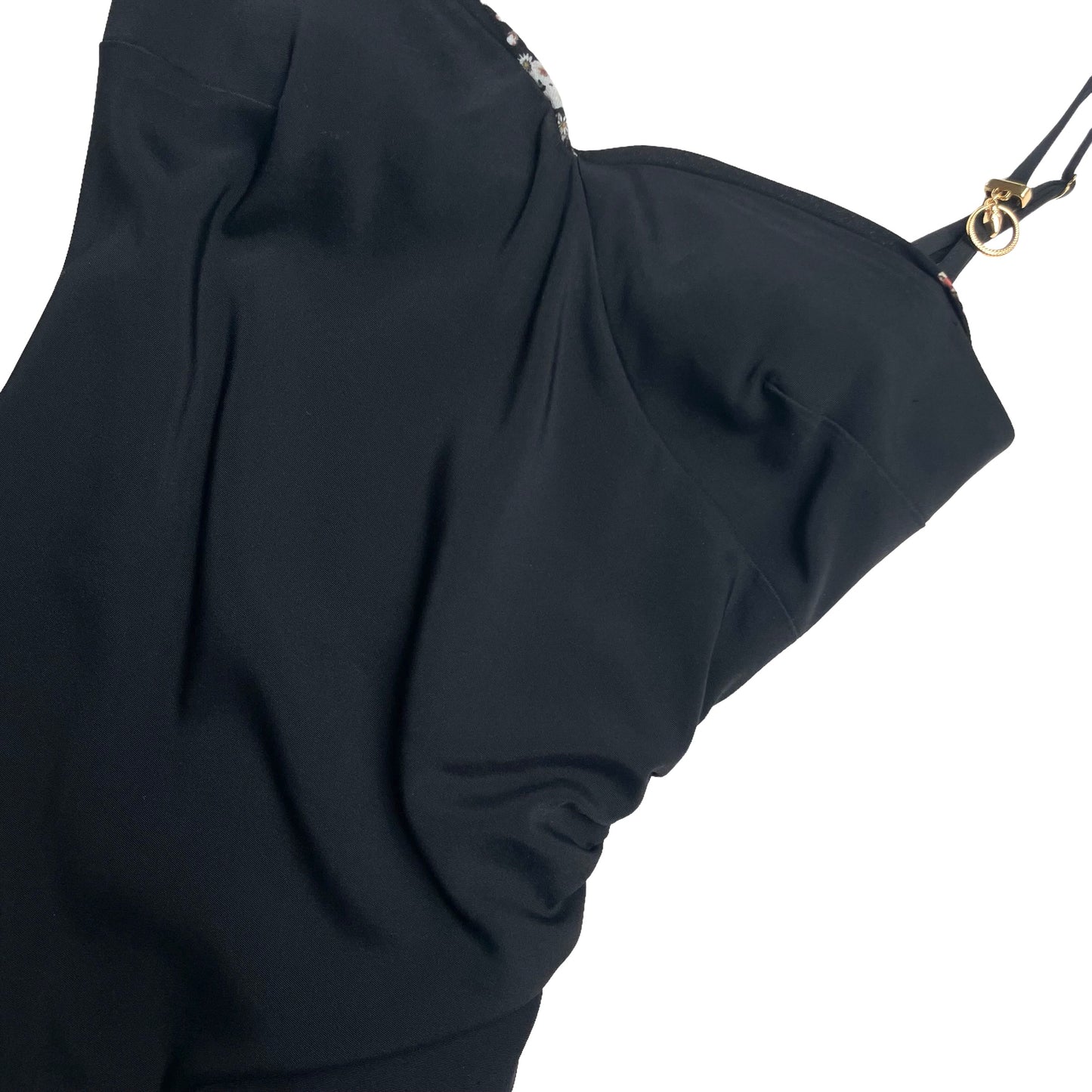 Black Bustier Mini Dress - S