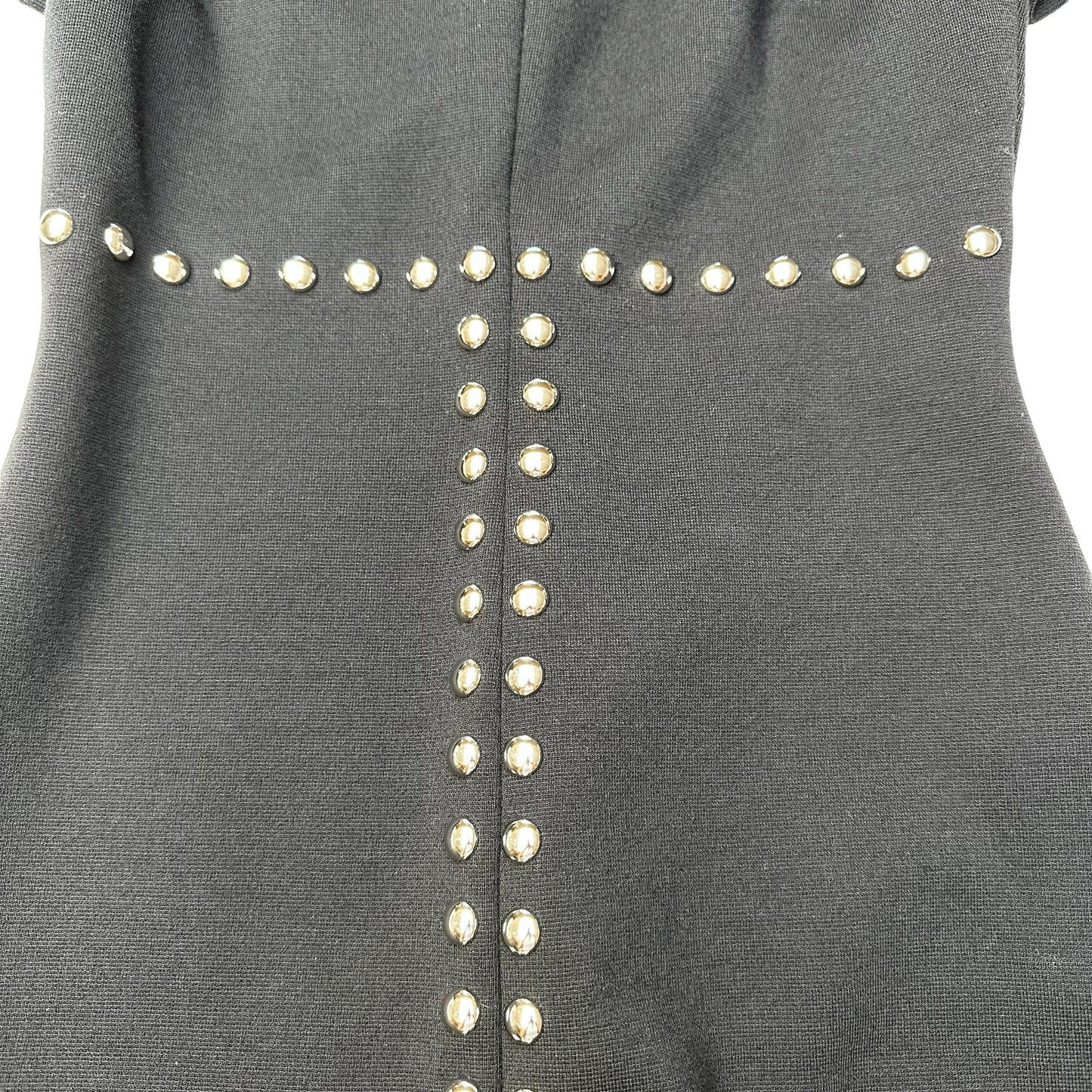 Black Studded Mini Dress - S