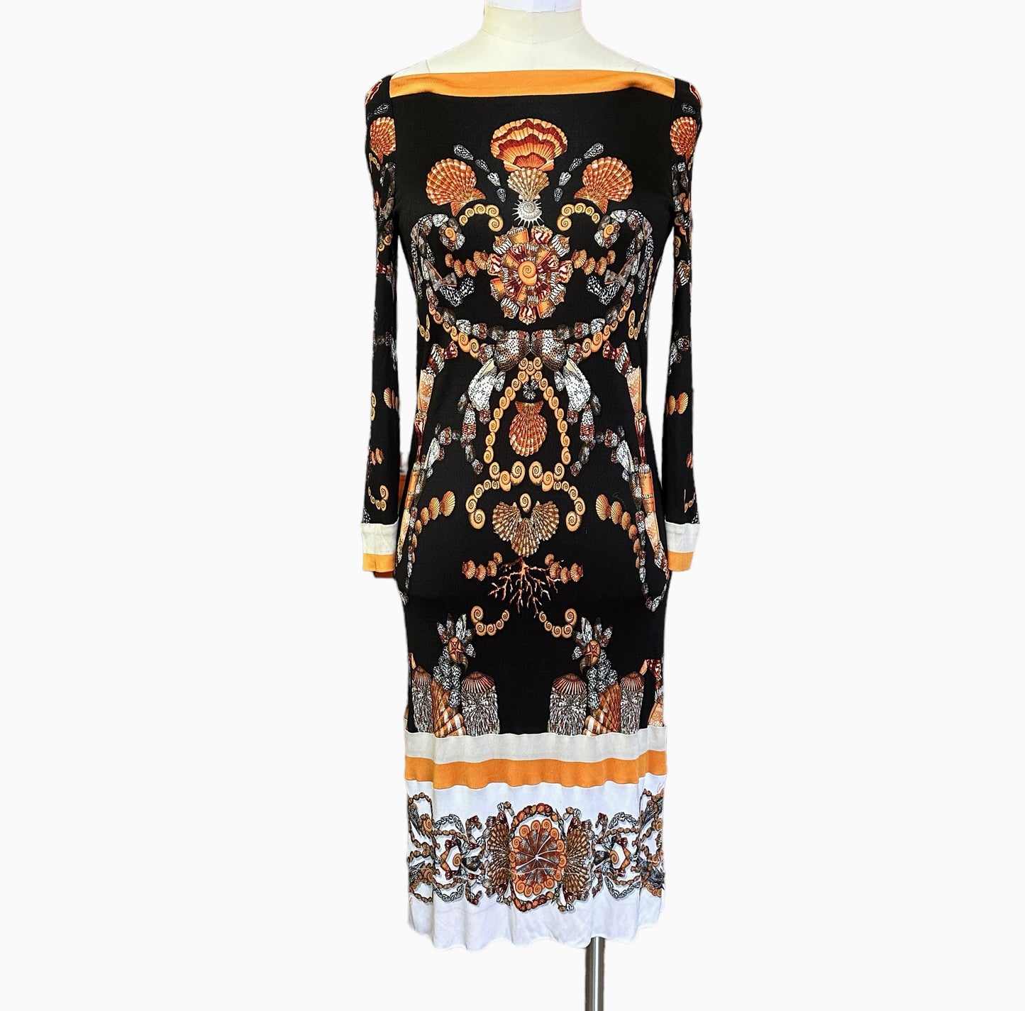 Black Printed Dress - M