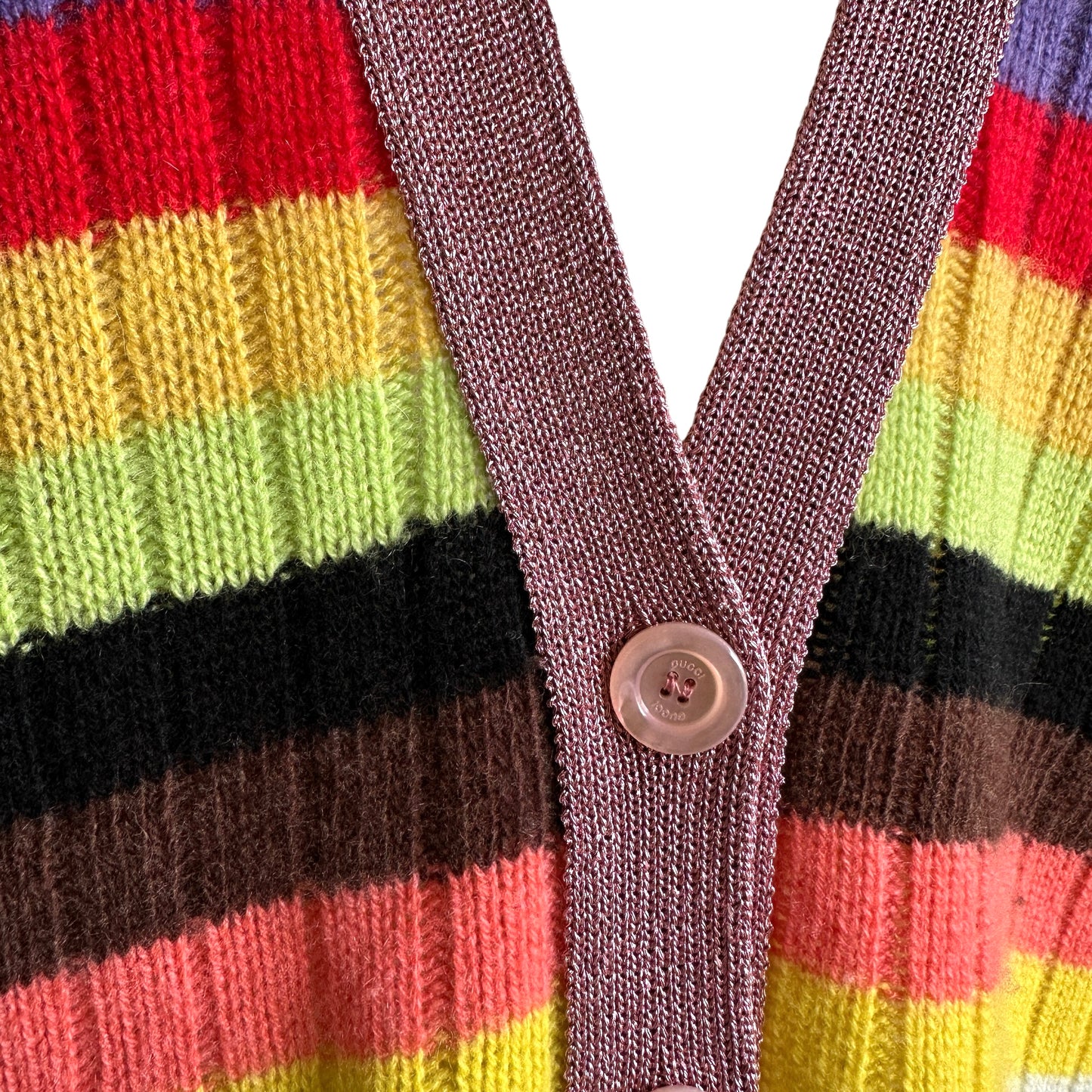 Rainbow Cashmere Cardigan - XS