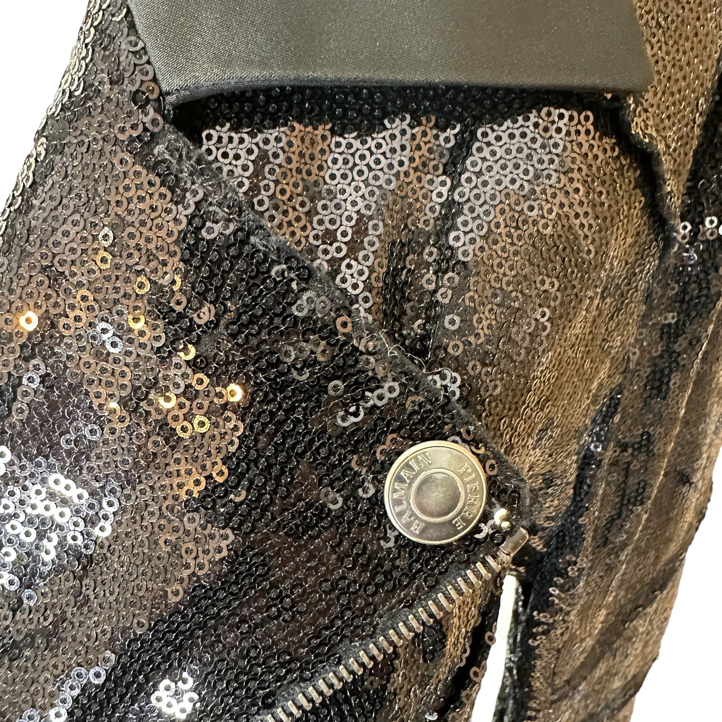 Black Sequin Jacket - M
